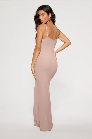 soft rib maxi dress