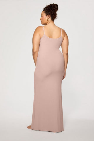 soft rib maxi dress