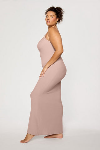 soft rib maxi dress