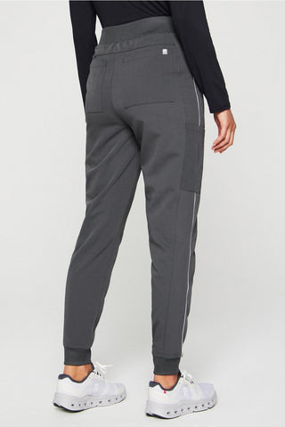 high-rise on-call scrub jogger (reflective)
