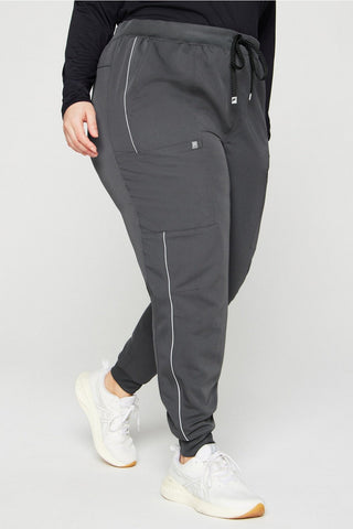high-rise on-call scrub jogger (reflective)
