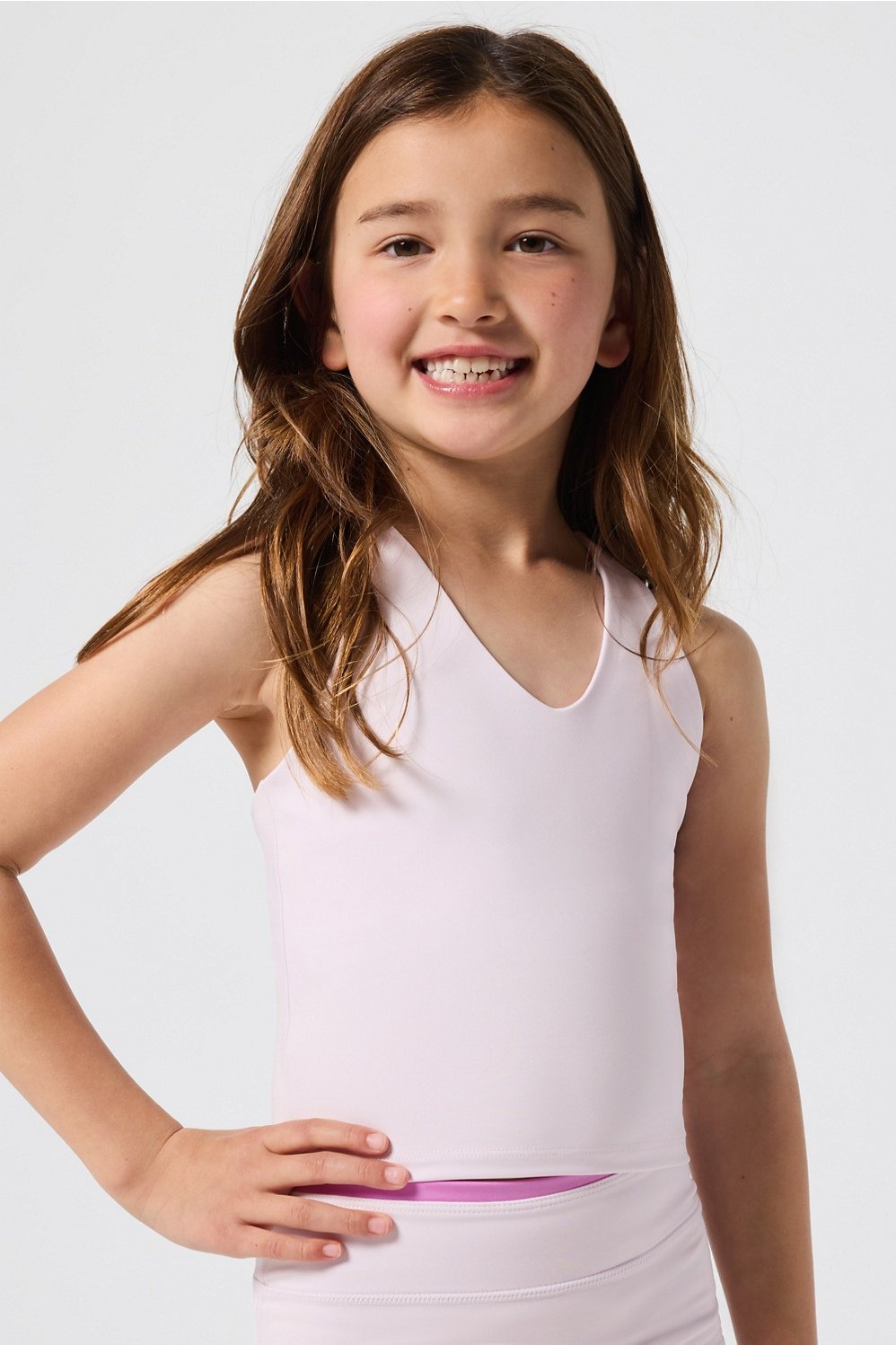 girls motion365+ built-in bra cropped tank