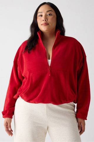 no chill fleece half-zip