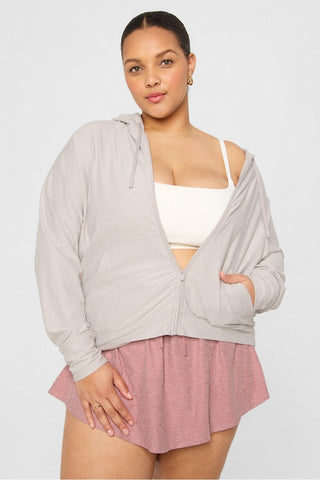 cloud jersey full zip hoodie