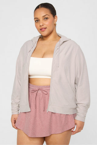 cloud jersey full zip hoodie