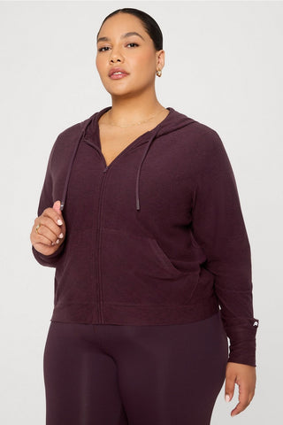 cloud jersey full zip hoodie