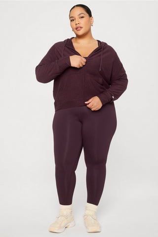 cloud jersey full zip hoodie