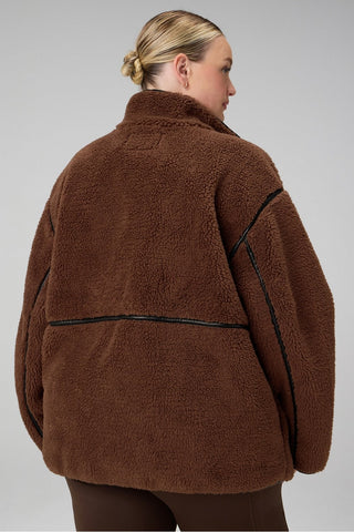 teddy mid-length jacket