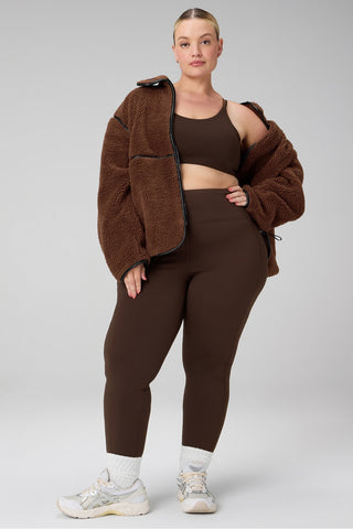 teddy mid-length jacket