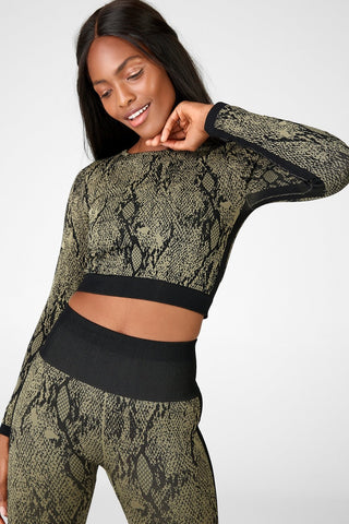 kamila seamless long-sleeve top