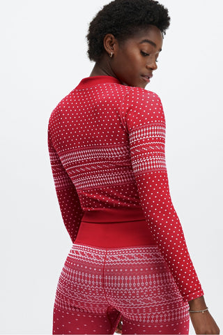 holly seamless long-sleeve top