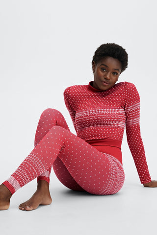 holly seamless long-sleeve top