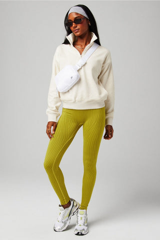 cozy fleece half zip sweatshirt