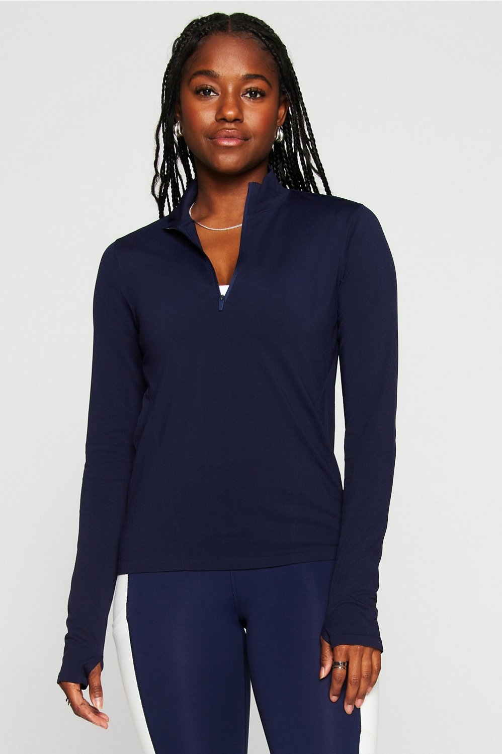 feather tech+ half-zip top