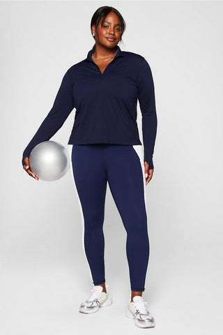 feather tech+ half-zip top