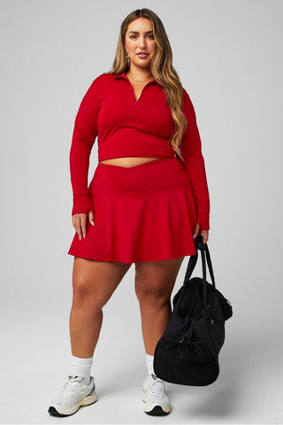 feather tech+ half-zip top