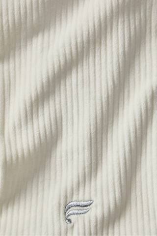 plush rib half zip sweatshirt