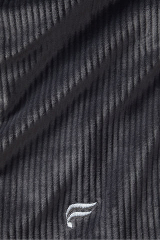 plush rib half zip sweatshirt