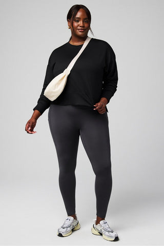 cloud jersey boxy long-sleeve top