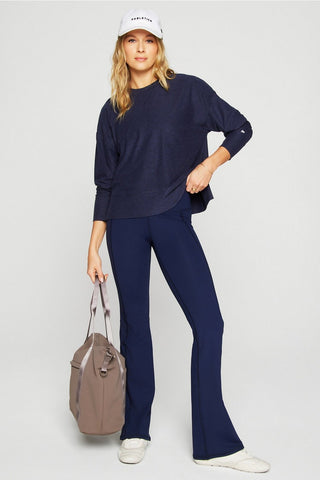 cloud jersey boxy long-sleeve top