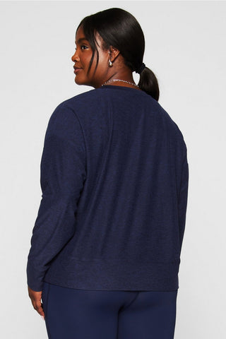 cloud jersey boxy long-sleeve top