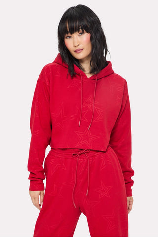 cozy fleece everyday cropped hoodie