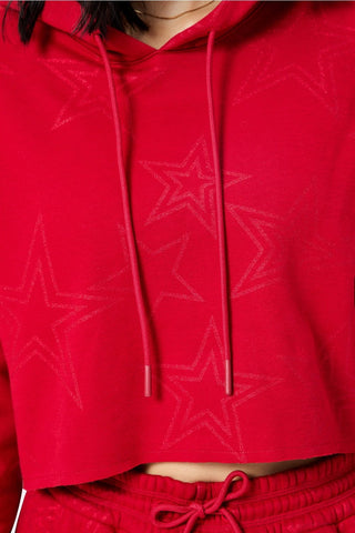 cozy fleece everyday cropped hoodie