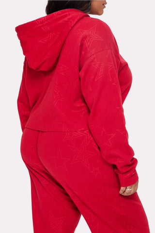 cozy fleece everyday cropped hoodie