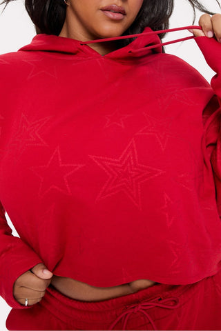 cozy fleece everyday cropped hoodie