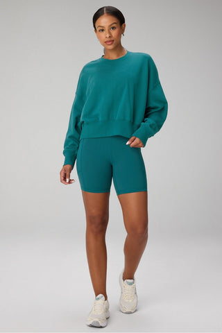 year round terry crew neck sweatshirt