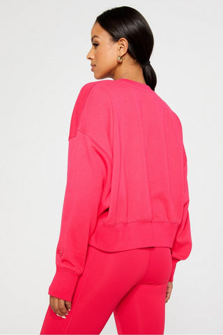 year round terry crew neck sweatshirt