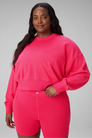 year round terry crew neck sweatshirt