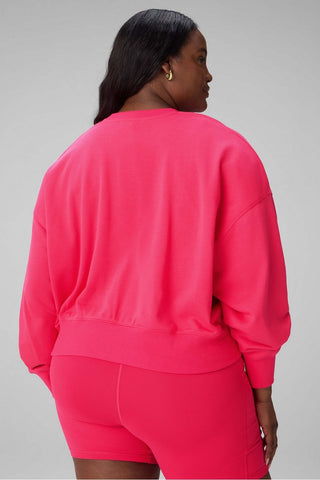 year round terry crew neck sweatshirt