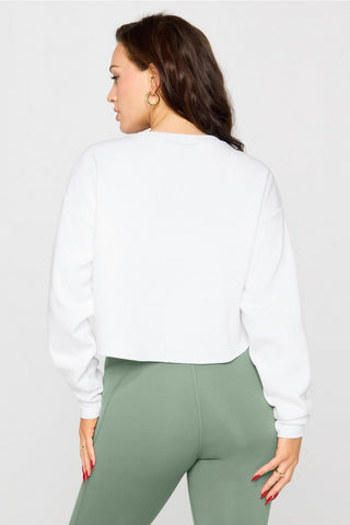 cozy fleece everyday cropped crew