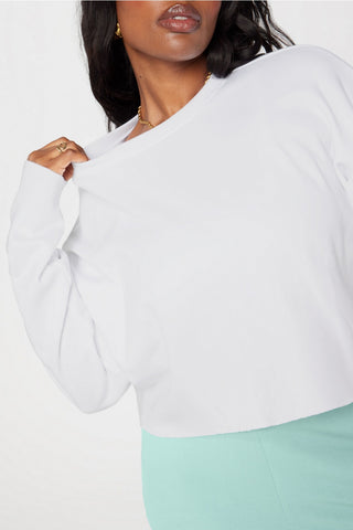 cozy fleece everyday cropped crew