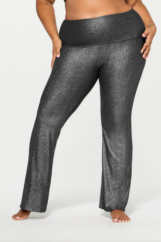 soft rib foldover pant