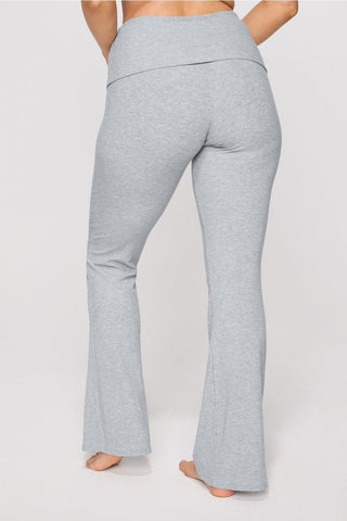 soft rib foldover pant