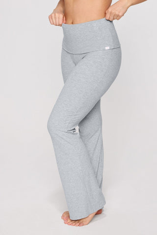 soft rib foldover pant