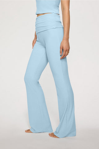 soft rib foldover pant