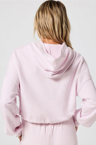 year round terry luxe cropped hoodie
