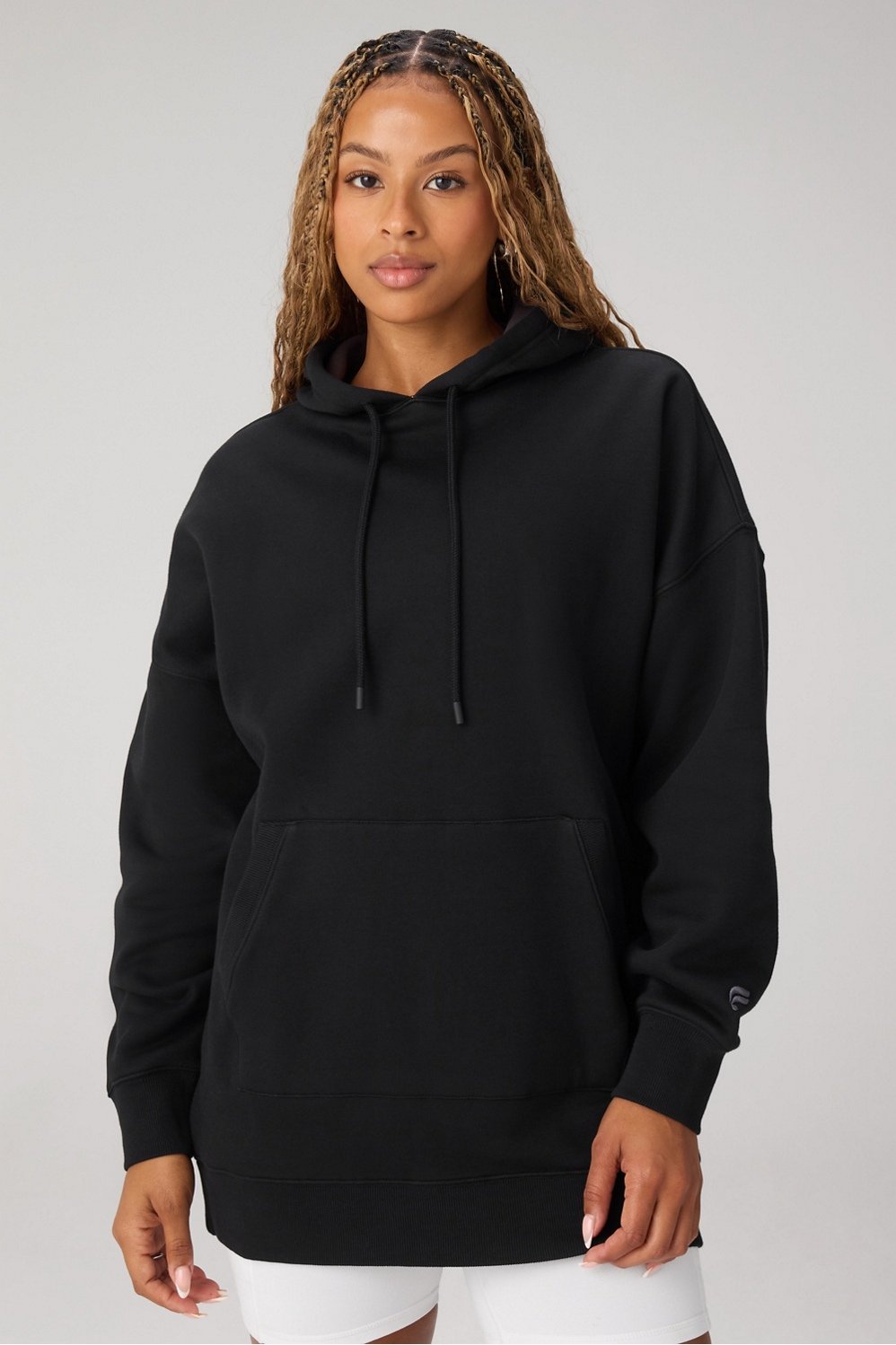 cozy fleece oversized hoodie