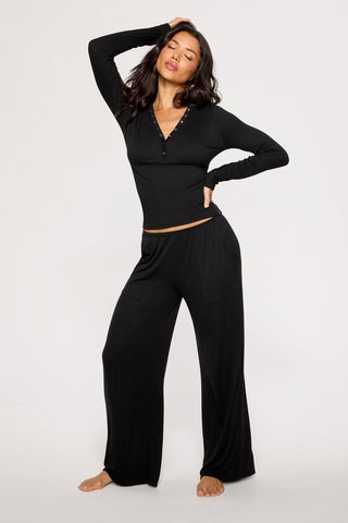 soft rib long sleeve henley