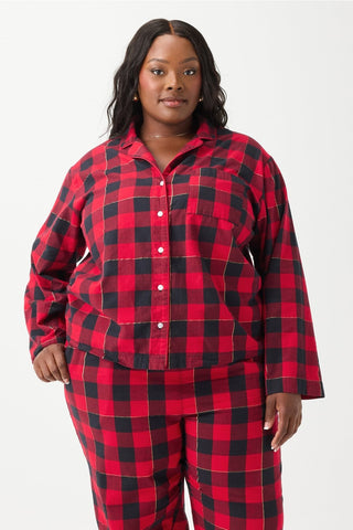 dream flannel long sleeve top