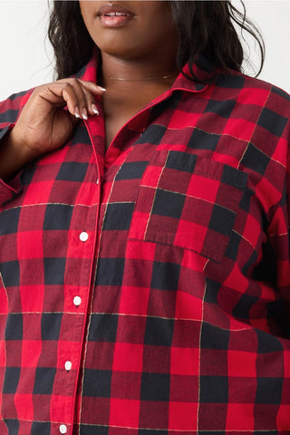 dream flannel long sleeve top