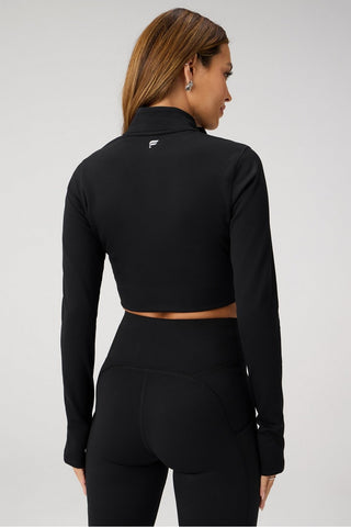 cold weather long-sleeve half-zip top