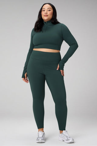 cold weather long-sleeve half-zip top