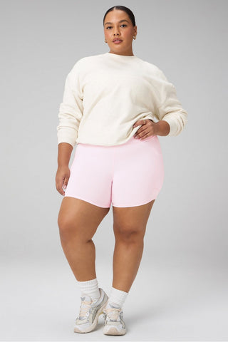 cozy fleece crew neck sweatshirt