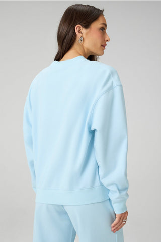 cozy fleece crew neck sweatshirt
