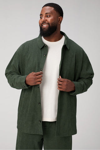 the club cord relaxed shirt jacket