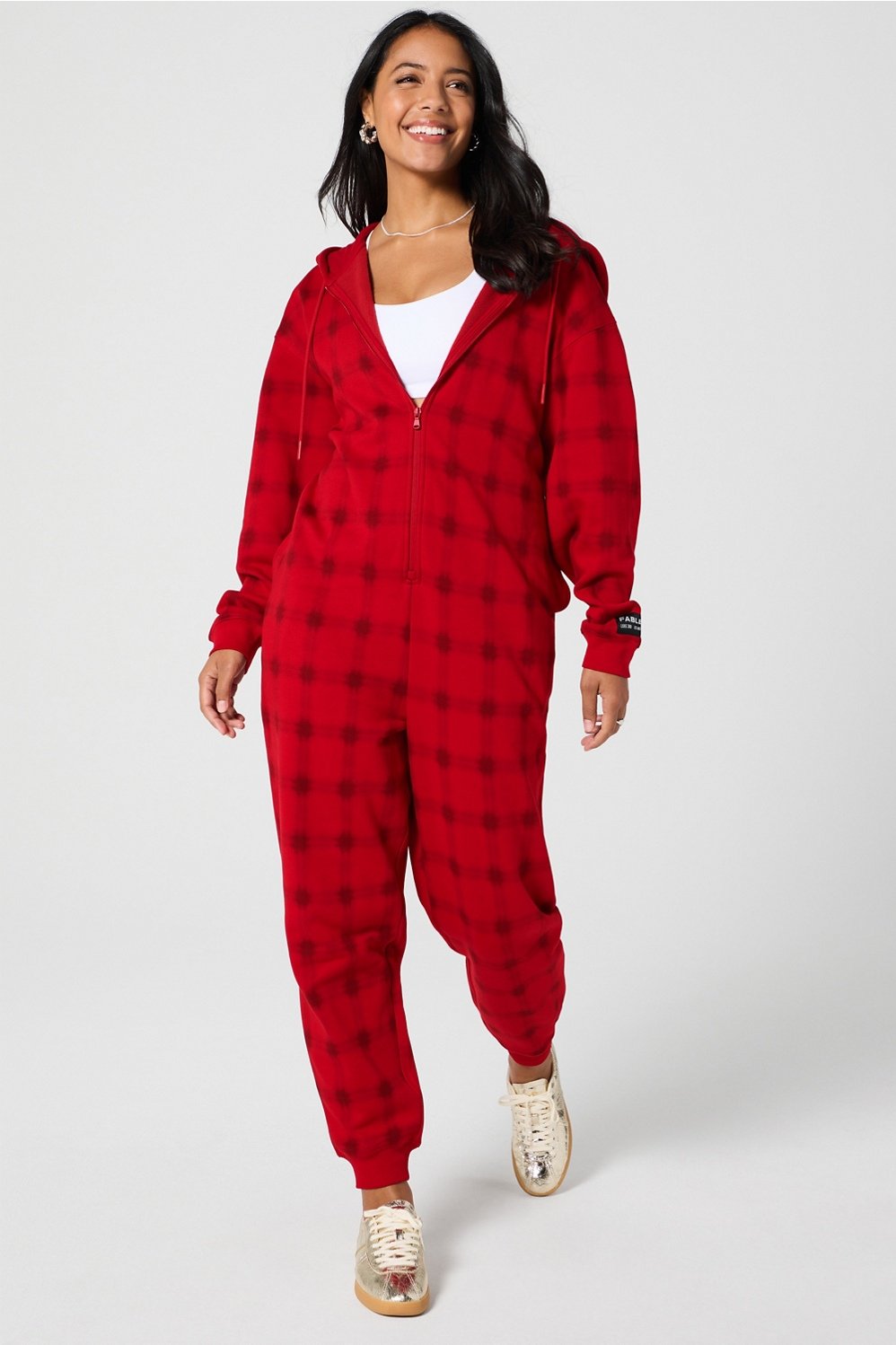 cozy fleece hooded onesie